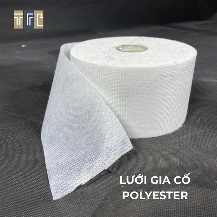 Lưới gia cố polyester 15cm – Lưới thủy tinh gia cường chống thấm
