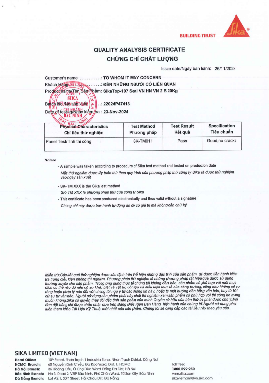 Chống thấm SikaTop 107 Seal VN