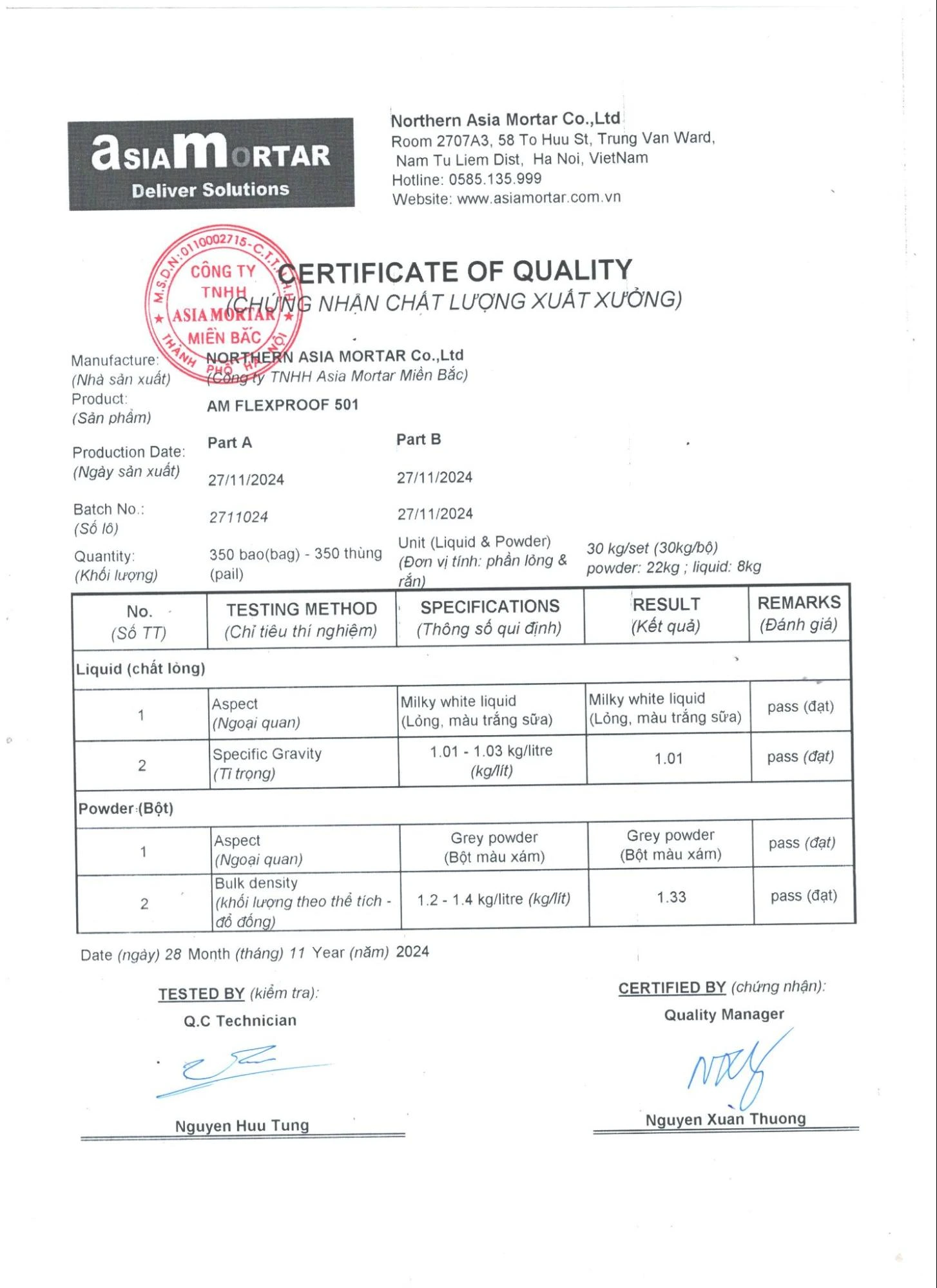 chống thấm Am Flexproof 501