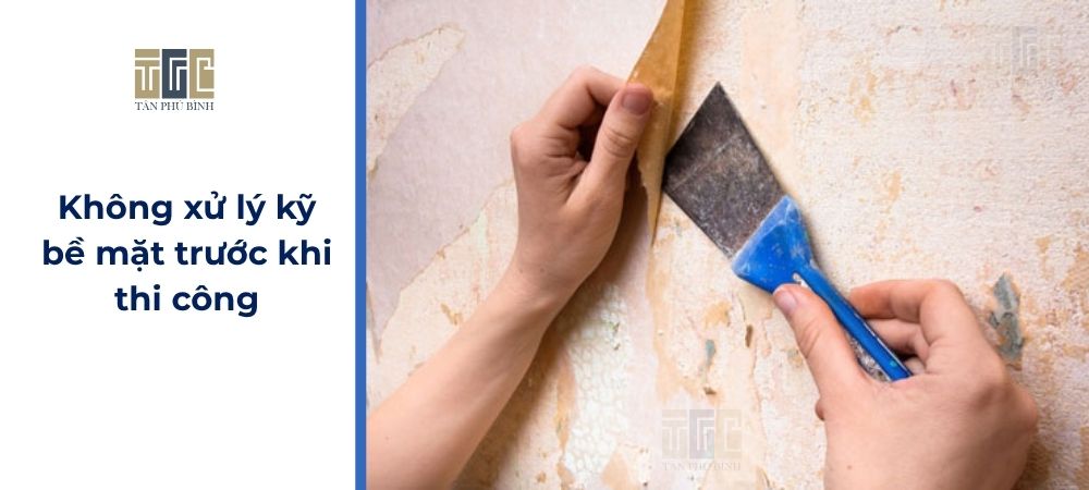 Sai lầm thi công màng chống thấm mà không xử lý kỹ bề mặt